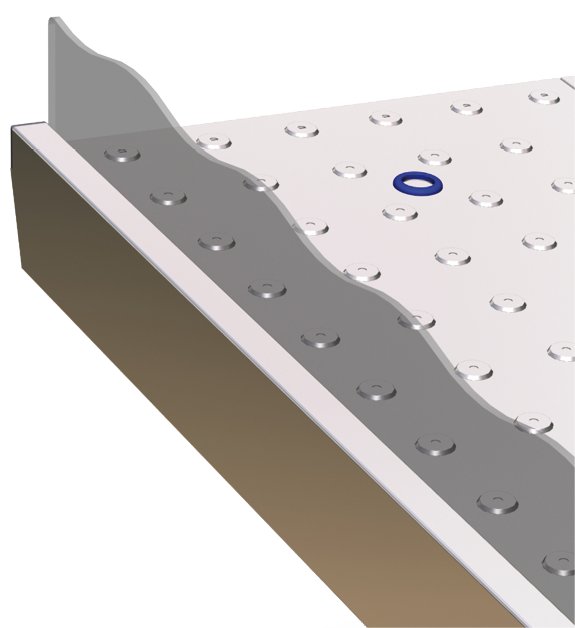 Lateral de plástico para mostrador de pescadería Fricosmos