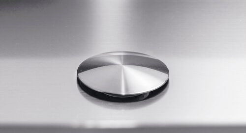 Lavabo rectangular sobre encimera inox con recubrimiento PVD Fricosmos