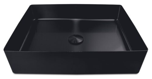 Lavabo rectangular sobre encimera inox con recubrimiento PVD Serie Black Fricosmos