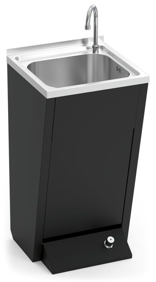 Lavamanos registrable con pedestal Serie Black Fricosmos