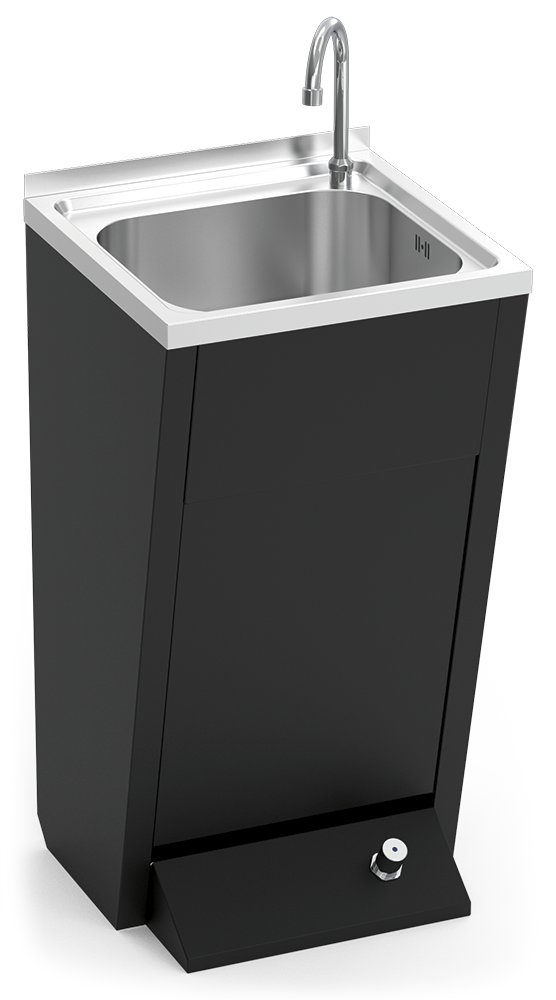 Lavamanos registrable con pedestal Serie Black Fricosmos