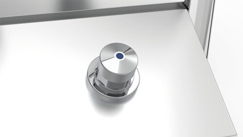 Lavamanos registrable con pedestal un pulsador agua fría y caliente Fricosmos