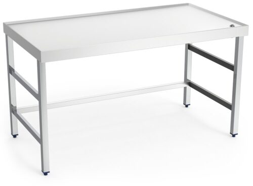 Mesa central inox con reborde y desagüe Fricosmos 1000x800x850 mm