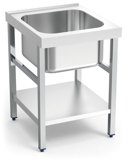 Mesa con fregadero de prelavado o de entrada para lavavajillas Fricosmos 610x700x865 mm