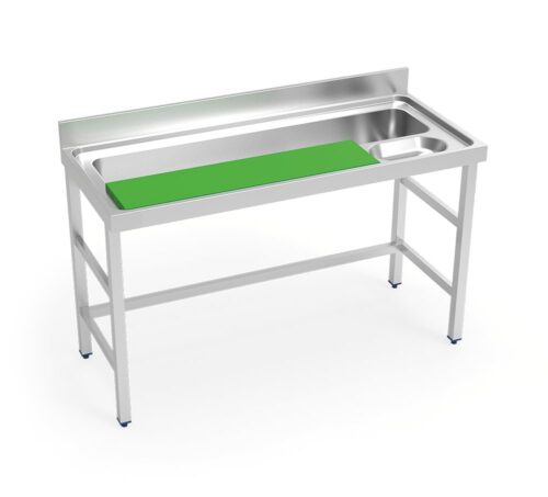 Mesa inox de preparación de verduras Fricosmos 1400x600x850 mm