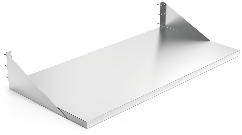 Mesa inox mural con cartelas Fricosmos 800x600x200 mm