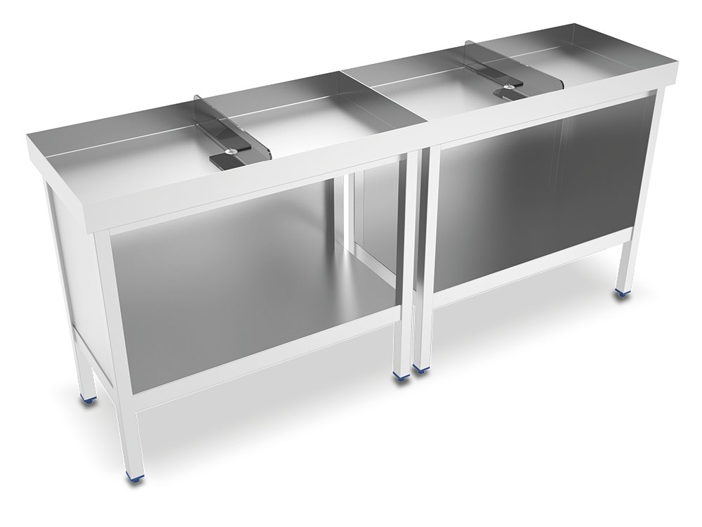 Mesa inox para exposición de marisco Fricosmos
