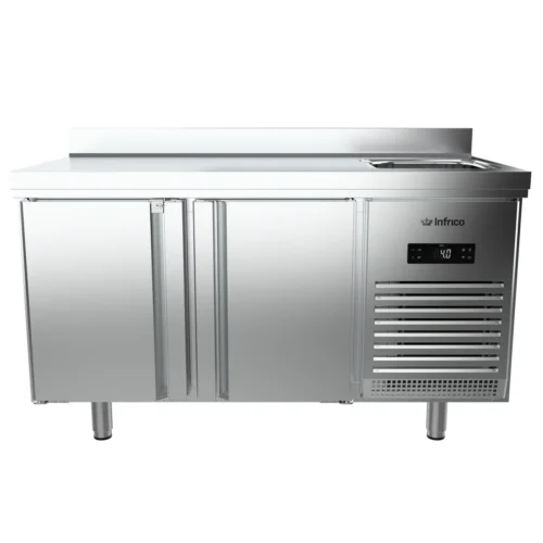 Infrico BMGN 1470 F refrigerated counter with sink, another view