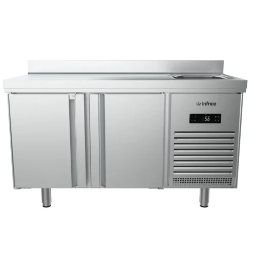 Infrico BMPPF 1500 II refrigerated counter with sink, another view