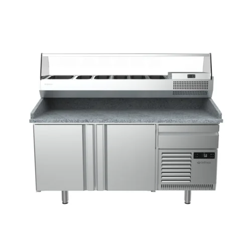 Infrico MP 1740 refrigerated pizza prep counter, another view