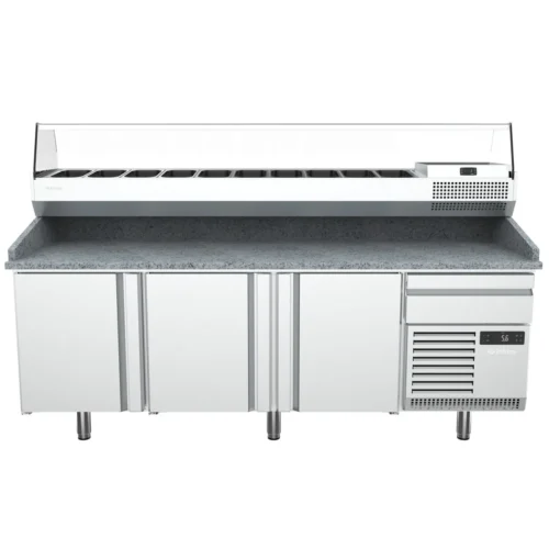 Infrico MP 2300 refrigerated pizza prep counter, another view