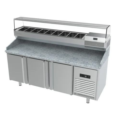 Infrico MPG 1980 refrigerated pizza prep counter