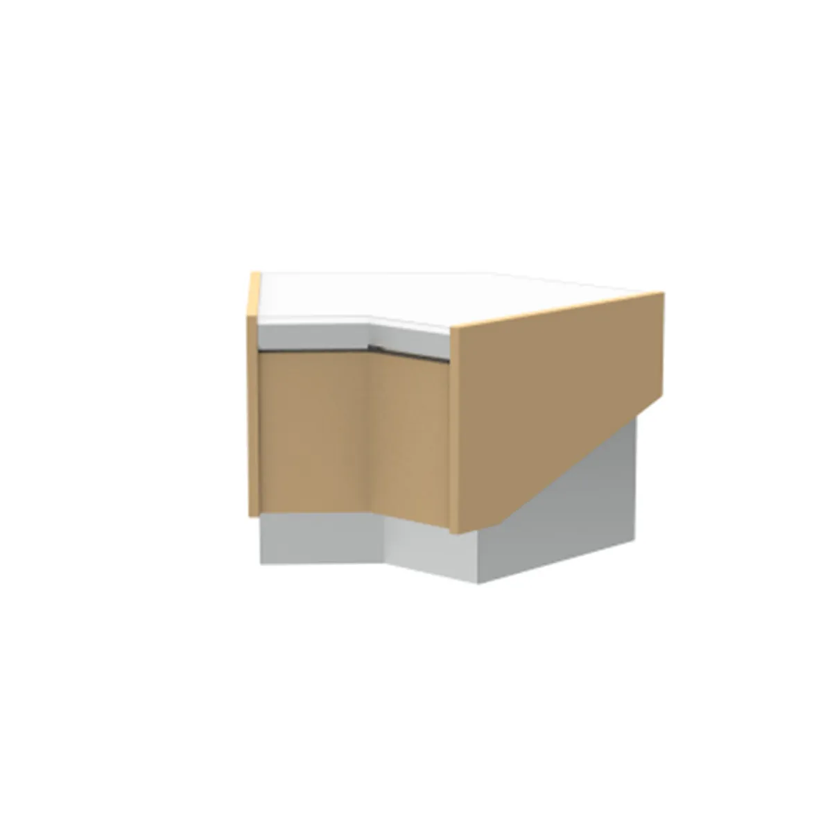 Infrico VLY 45 ACM pastry display corner module
