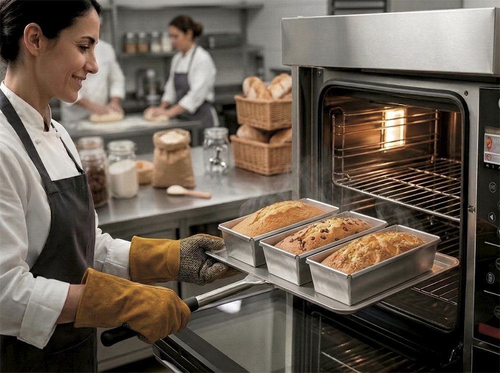 Molde rectangular de acero inoxidable para horno y repostería Fricosmos