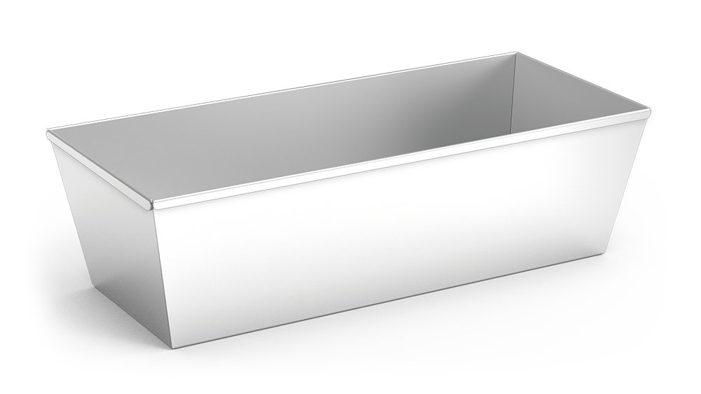 Molde rectangular de acero inoxidable para horno y repostería Fricosmos
