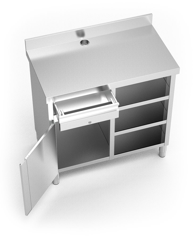 Mueble cafetero inox básico Fricosmos
