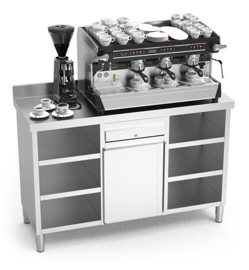 Mueble cafetero inox doble Fricosmos