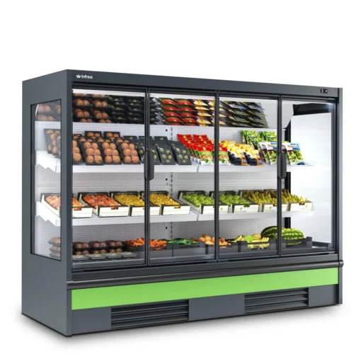 Infrico Rotterdam MNDCP glass door refrigerated multideck