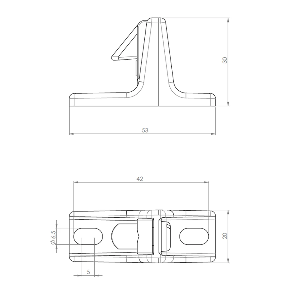 Zamak C striker for G-680, G-780 and G-880 latches · view 2