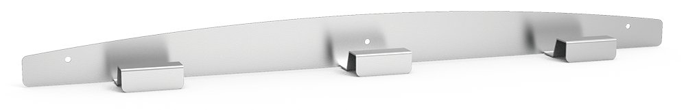 Perchero mural de acero inoxidable Fricosmos 708x55x55 mm