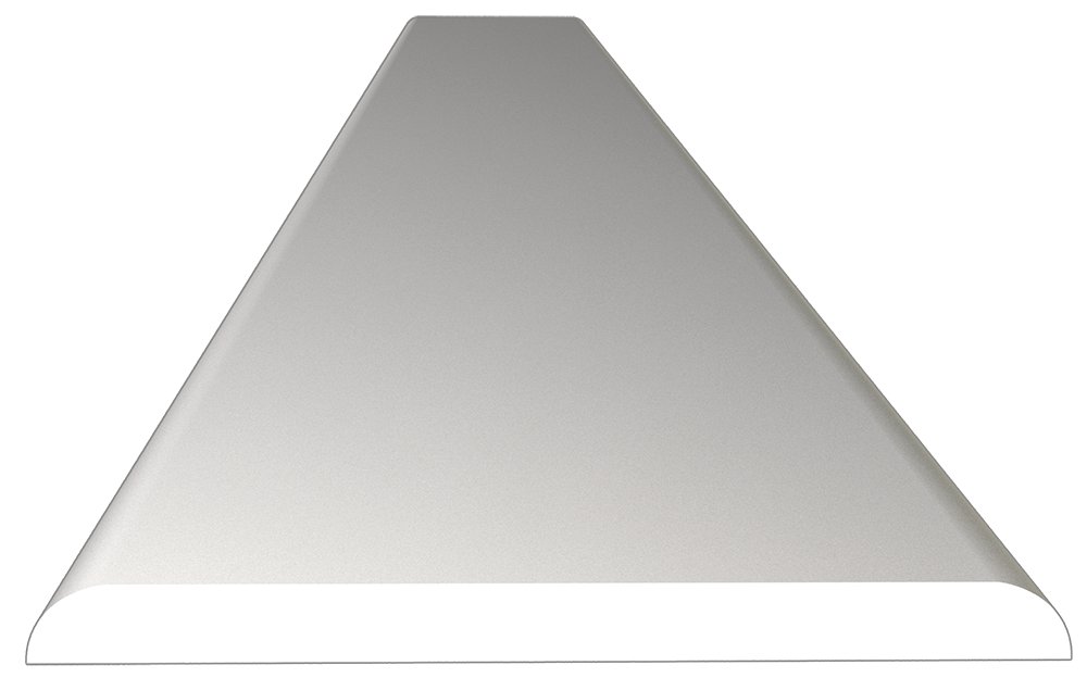 Perfil paragolpes recto de fibra blanca Fricosmos