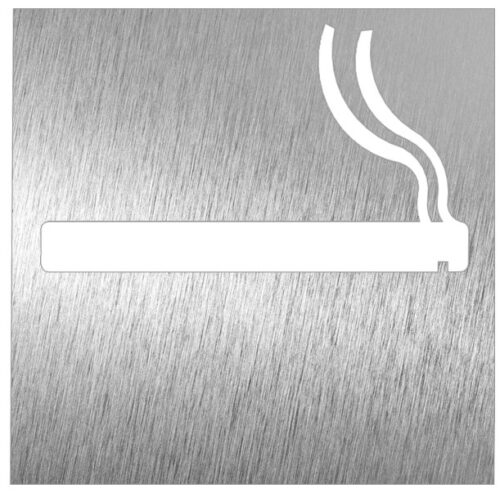 Pictograma inox "permitido fumar" Fricosmos 120x120 mm