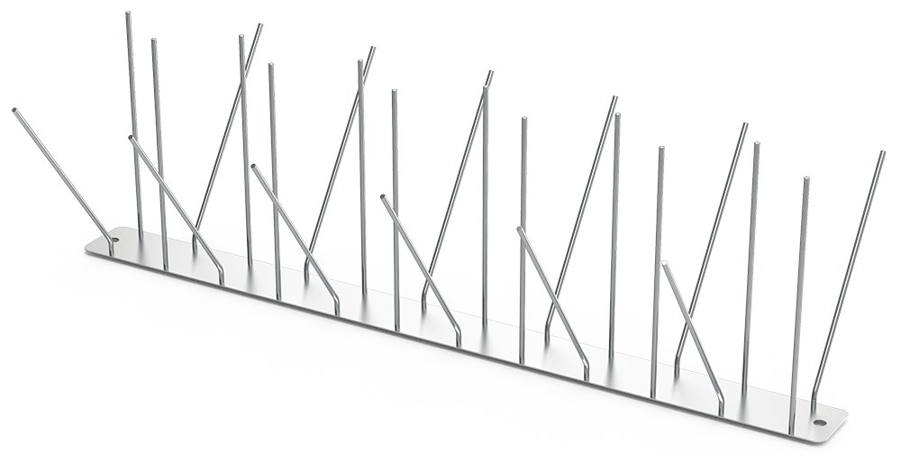 Pincho antipalomas en acero inoxidable Fricosmos 490x191x150 mm