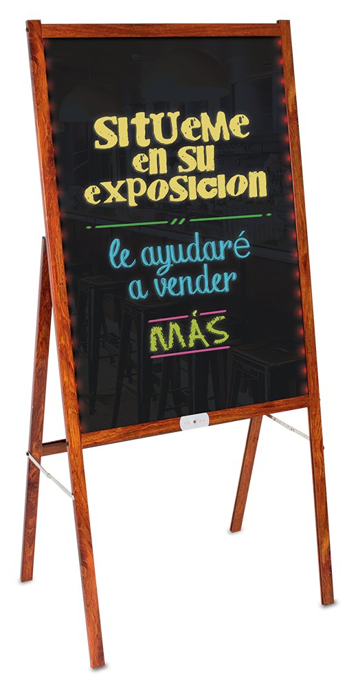 Pizarra de LED con atril Fricosmos 540x350x1200 mm