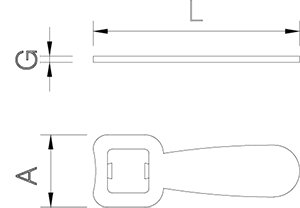 Dibujo técnico: Abrebotellas inox Fricosmos