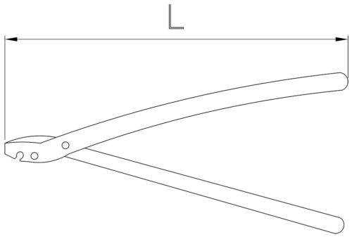 Dibujo técnico: Abrelatas de cocina profesional de acero inoxidable con alicates Fricosmos