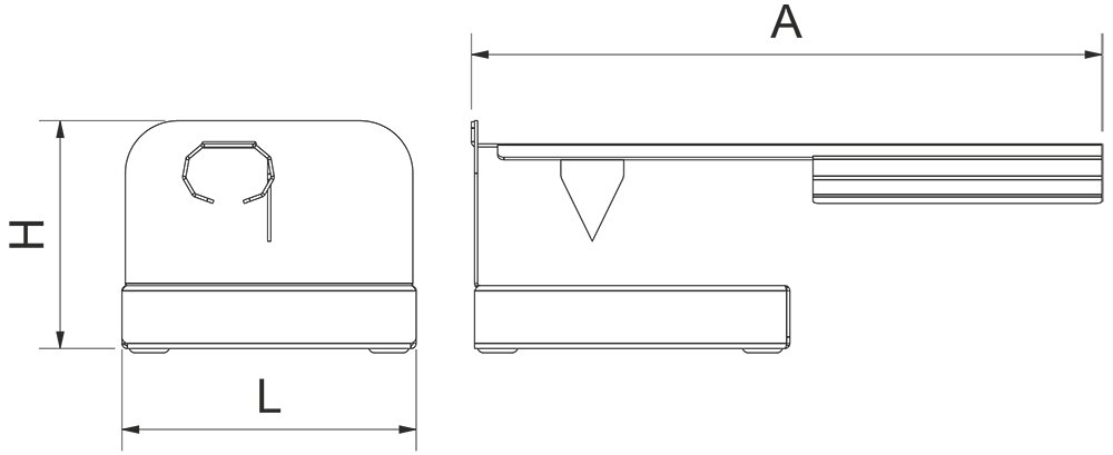 Dibujo técnico: Abreostras profesional de sobremesa en acero inoxidable Fricosmos