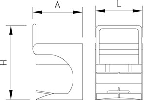 Dibujo técnico: Aplasta hamburguesas molde redondo 2 uds ø130 mm Fricosmos