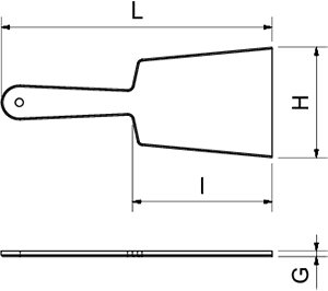 Dibujo técnico: Aplastafiletes completamente inox Fricosmos