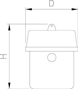 Dibujo técnico: Atrapador de insectos Tephri Trap Fricosmos