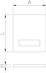 Dibujo técnico: Balanza de cocina digital 5 kg Fricosmos
