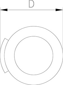 Dibujo técnico: Bandeja de cambio con clip Fricosmos ø130 mm