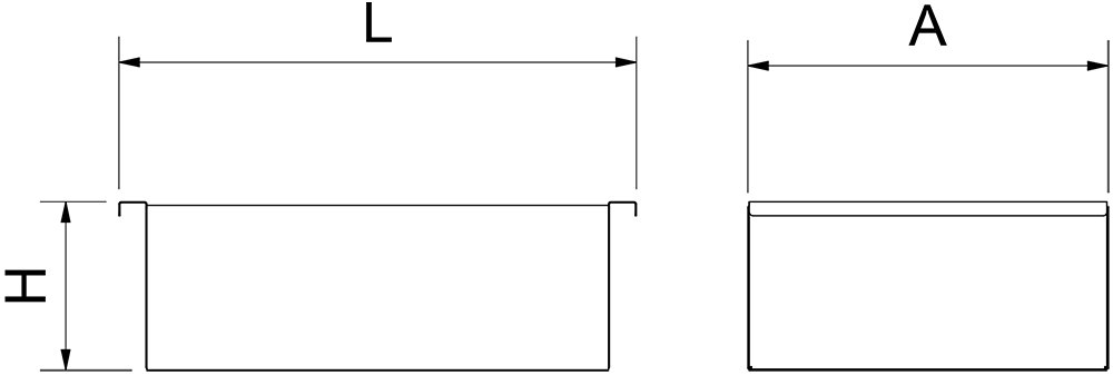 Dibujo técnico: Barbacoa portátil profesional de sobremesa en acero inoxidable Fricosmos