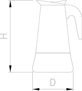 Dibujo técnico: Cafetera express inox Fricosmos