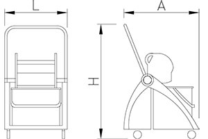Dibujo técnico: Carro de limpieza Fricosmos