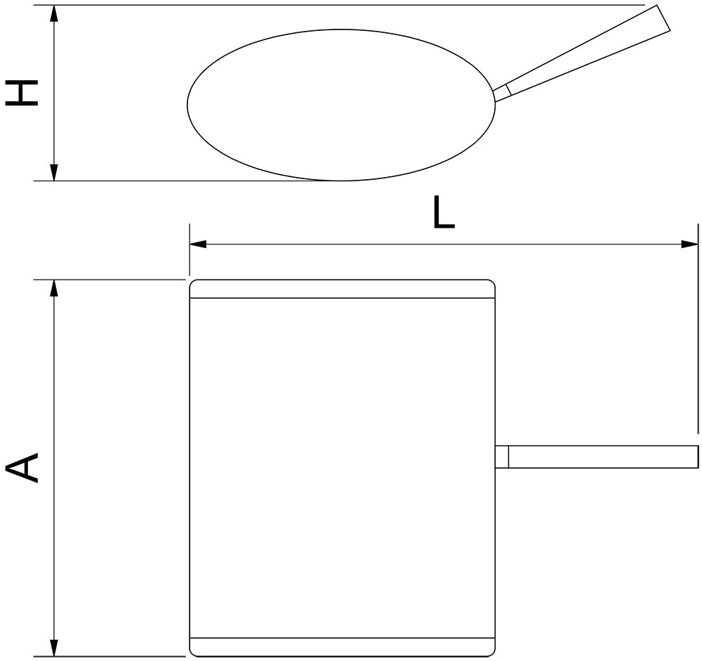 Dibujo técnico: Cepillo recogedor de migas inox Fricosmos
