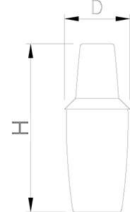 Dibujo técnico: Coctelera Fricosmos