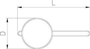 Dibujo técnico: Colador inox Fricosmos