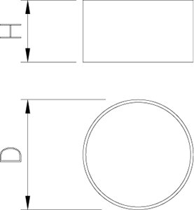 Dibujo técnico: Conjunto de aros de emplatar Fricosmos