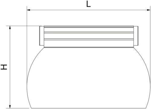 Dibujo técnico: Cortador de masa de pizza acero inoxidable Fricosmos