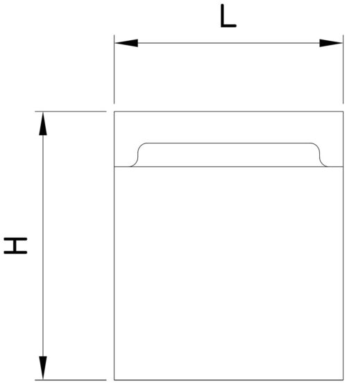 Dibujo técnico: Cuchillo para queso Emmental Fricosmos