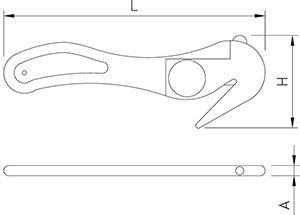 Dibujo técnico: Cutter Combi metal detectable Fricosmos