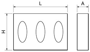 Dibujo técnico: Dispensador de 1 caja de tissues, guantes o toallas Fricosmos
