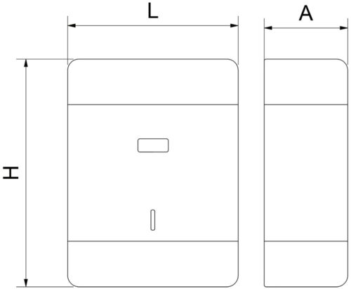 Dibujo técnico: Dispensador de toallas Fricosmos