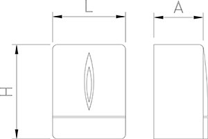 Dibujo técnico: Dosificador de jabón modelo Nube Fricosmos