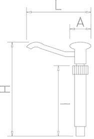 Dibujo técnico: Dosificador de salsas para cubetas Gastronorm Fricosmos